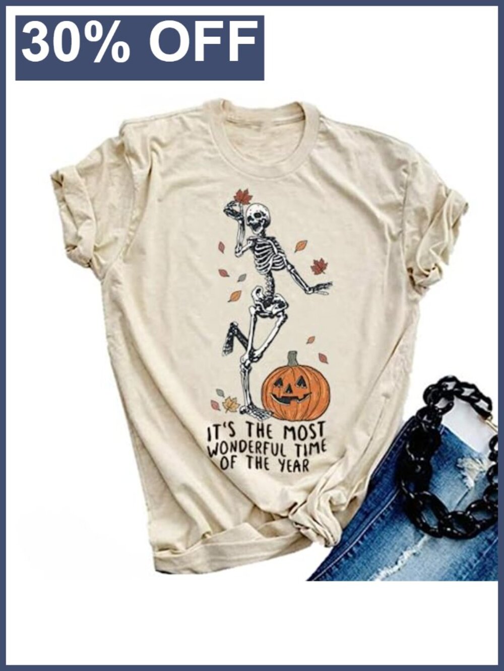 Halloween Pumpkin Shirts Women Fall T-Shirts Cute Autumn Graphic Tees